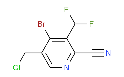 4-Bromo-5-(chloromethyl)-2-cyano-3-(difluoromethyl)pyridine