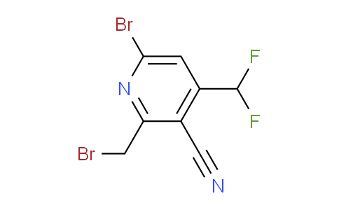 6-Bromo-2-(bromomethyl)-3-cyano-4-(difluoromethyl)pyridine