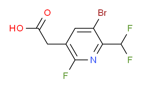3-Bromo-2-(difluoromethyl)-6-fluoropyridine-5-acetic acid