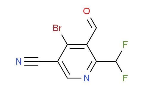 4-Bromo-5-cyano-2-(difluoromethyl)pyridine-3-carboxaldehyde