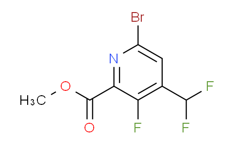AM207219 | 1804457-91-7 | Methyl 6-bromo-4-(difluoromethyl)-3-fluoropyridine-2-carboxylate