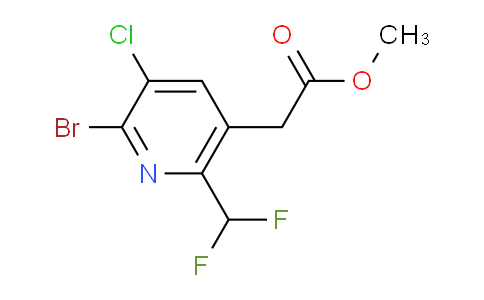 AM207220 | 1805005-77-9 | Methyl 2-bromo-3-chloro-6-(difluoromethyl)pyridine-5-acetate