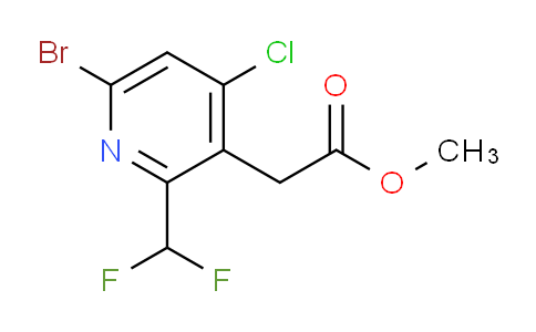Methyl 6-bromo-4-chloro-2-(difluoromethyl)pyridine-3-acetate