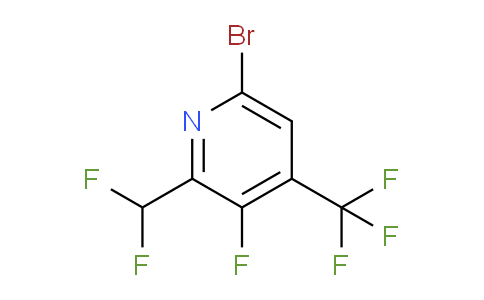 AM207233 | 1804636-92-7 | 6-Bromo-2-(difluoromethyl)-3-fluoro-4-(trifluoromethyl)pyridine