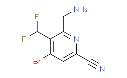 2-(Aminomethyl)-4-bromo-6-cyano-3-(difluoromethyl)pyridine
