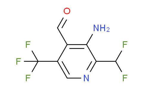 3-Amino-2-(difluoromethyl)-5-(trifluoromethyl)pyridine-4-carboxaldehyde