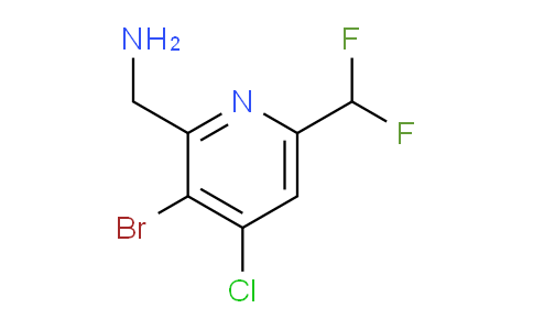 2-(Aminomethyl)-3-bromo-4-chloro-6-(difluoromethyl)pyridine
