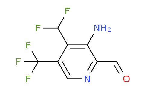 3-Amino-4-(difluoromethyl)-5-(trifluoromethyl)pyridine-2-carboxaldehyde