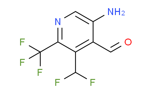 5-Amino-3-(difluoromethyl)-2-(trifluoromethyl)pyridine-4-carboxaldehyde