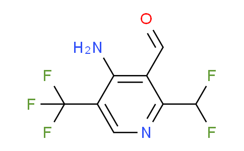 AM207257 | 1805230-96-9 | 4-Amino-2-(difluoromethyl)-5-(trifluoromethyl)pyridine-3-carboxaldehyde