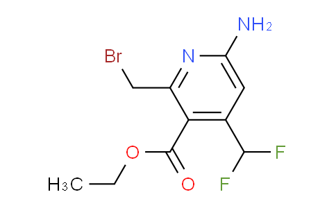 Ethyl 6-amino-2-(bromomethyl)-4-(difluoromethyl)pyridine-3-carboxylate