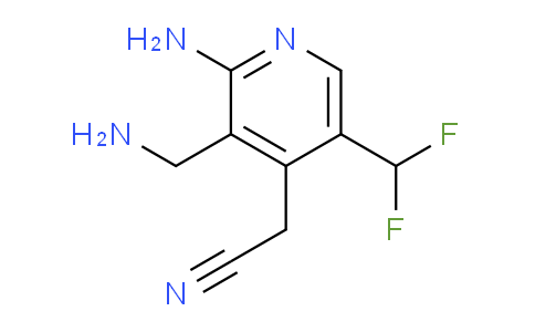 2-Amino-3-(aminomethyl)-5-(difluoromethyl)pyridine-4-acetonitrile