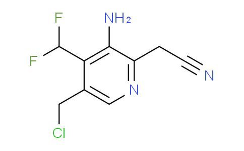 3-Amino-5-(chloromethyl)-4-(difluoromethyl)pyridine-2-acetonitrile