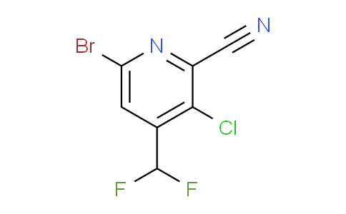 6-Bromo-3-chloro-2-cyano-4-(difluoromethyl)pyridine