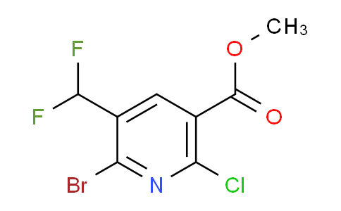 AM207277 | 1806843-49-1 | Methyl 2-bromo-6-chloro-3-(difluoromethyl)pyridine-5-carboxylate