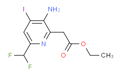 AM207311 | 1805370-68-6 | Ethyl 3-amino-6-(difluoromethyl)-4-iodopyridine-2-acetate