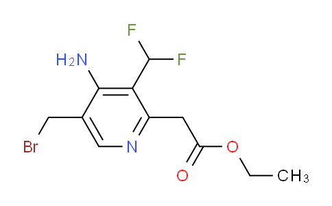 AM207341 | 1804721-30-9 | Ethyl 4-amino-5-(bromomethyl)-3-(difluoromethyl)pyridine-2-acetate