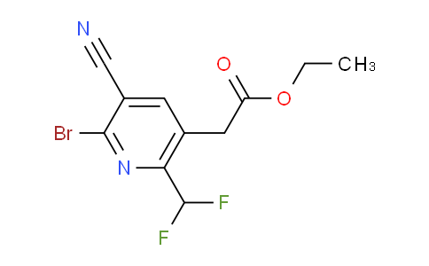 AM207377 | 1806833-39-5 | Ethyl 2-bromo-3-cyano-6-(difluoromethyl)pyridine-5-acetate