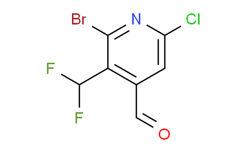 2-Bromo-6-chloro-3-(difluoromethyl)pyridine-4-carboxaldehyde