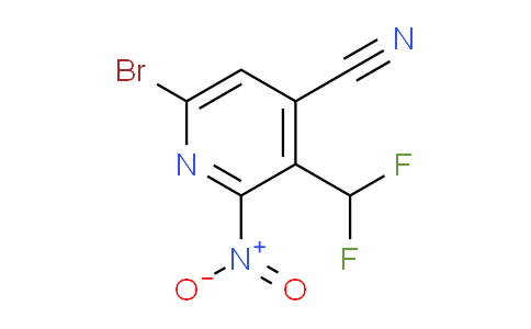 6-Bromo-4-cyano-3-(difluoromethyl)-2-nitropyridine
