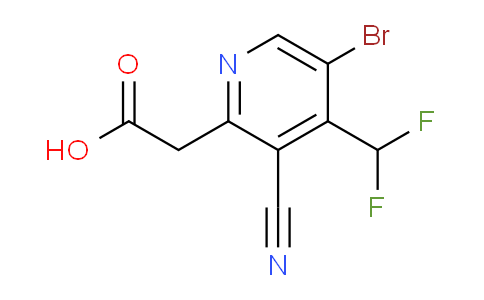 5-Bromo-3-cyano-4-(difluoromethyl)pyridine-2-acetic acid
