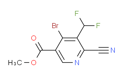 Methyl 4-bromo-2-cyano-3-(difluoromethyl)pyridine-5-carboxylate