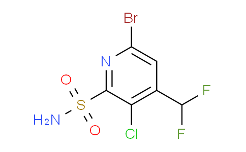AM207408 | 1804658-61-4 | 6-Bromo-3-chloro-4-(difluoromethyl)pyridine-2-sulfonamide
