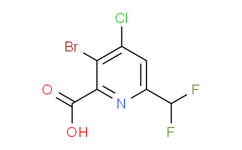 AM207424 | 1804917-33-6 | 3-Bromo-4-chloro-6-(difluoromethyl)pyridine-2-carboxylic acid