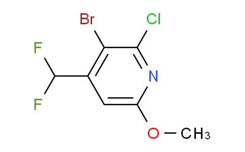 AM207426 | 1804686-20-1 | 3-Bromo-2-chloro-4-(difluoromethyl)-6-methoxypyridine