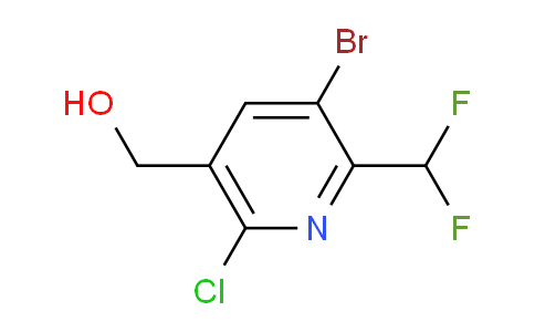 3-Bromo-6-chloro-2-(difluoromethyl)pyridine-5-methanol