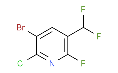 AM207446 | 1804685-51-5 | 3-Bromo-2-chloro-5-(difluoromethyl)-6-fluoropyridine