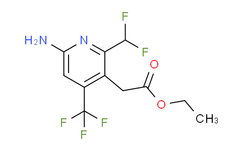 AM207452 | 1805373-04-9 | Ethyl 6-amino-2-(difluoromethyl)-4-(trifluoromethyl)pyridine-3-acetate