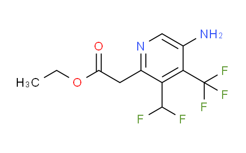 AM207454 | 1806840-33-4 | Ethyl 5-amino-3-(difluoromethyl)-4-(trifluoromethyl)pyridine-2-acetate