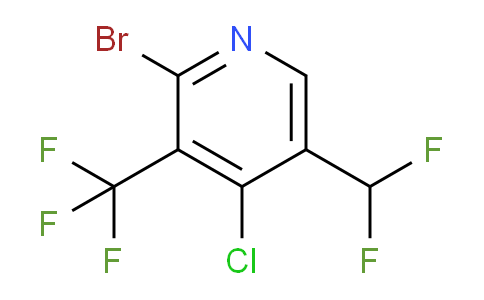 2-Bromo-4-chloro-5-(difluoromethyl)-3-(trifluoromethyl)pyridine