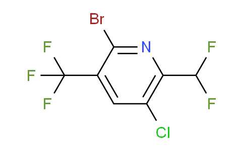 2-Bromo-5-chloro-6-(difluoromethyl)-3-(trifluoromethyl)pyridine
