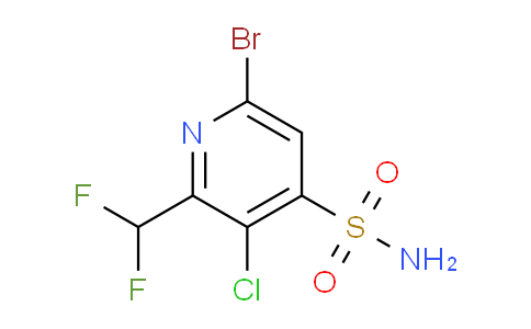 6-Bromo-3-chloro-2-(difluoromethyl)pyridine-4-sulfonamide
