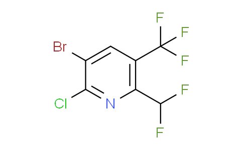 3-Bromo-2-chloro-6-(difluoromethyl)-5-(trifluoromethyl)pyridine