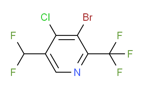 3-Bromo-4-chloro-5-(difluoromethyl)-2-(trifluoromethyl)pyridine