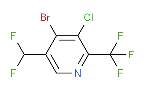 4-Bromo-3-chloro-5-(difluoromethyl)-2-(trifluoromethyl)pyridine