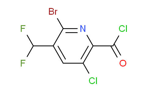 2-Bromo-5-chloro-3-(difluoromethyl)pyridine-6-carbonyl chloride