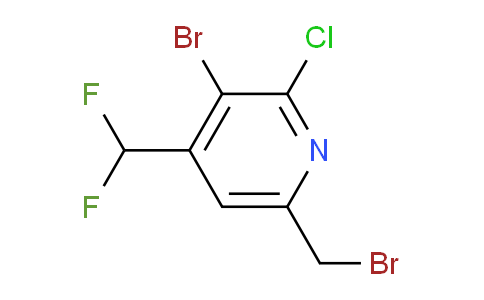 3-Bromo-6-(bromomethyl)-2-chloro-4-(difluoromethyl)pyridine
