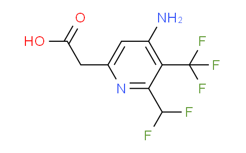 4-Amino-2-(difluoromethyl)-3-(trifluoromethyl)pyridine-6-acetic acid