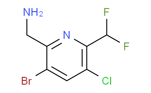 2-(Aminomethyl)-3-bromo-5-chloro-6-(difluoromethyl)pyridine
