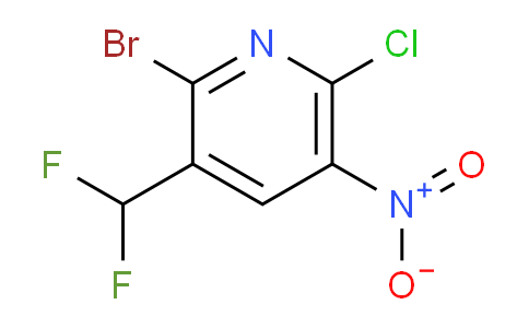 2-Bromo-6-chloro-3-(difluoromethyl)-5-nitropyridine