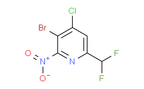 AM207489 | 1804725-44-7 | 3-Bromo-4-chloro-6-(difluoromethyl)-2-nitropyridine