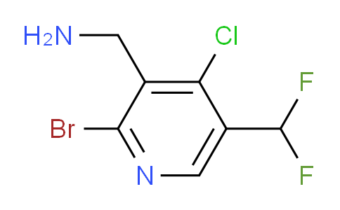 3-(Aminomethyl)-2-bromo-4-chloro-5-(difluoromethyl)pyridine
