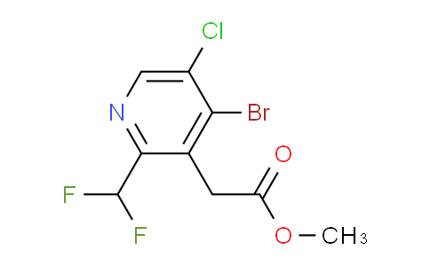 Methyl 4-bromo-5-chloro-2-(difluoromethyl)pyridine-3-acetate