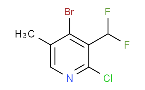 4-Bromo-2-chloro-3-(difluoromethyl)-5-methylpyridine