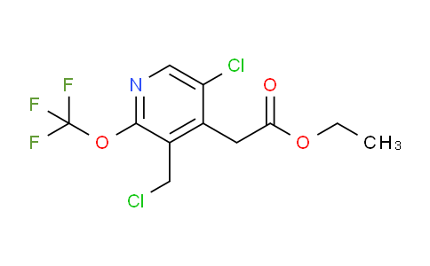 Ethyl 5-chloro-3-(chloromethyl)-2-(trifluoromethoxy)pyridine-4-acetate