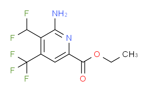 AM207511 | 1806019-61-3 | Ethyl 2-amino-3-(difluoromethyl)-4-(trifluoromethyl)pyridine-6-carboxylate